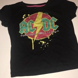 Girls AC⚡️DC Short Sleeved Tee